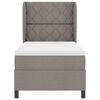 vidaXL Postel s boxspringem s matrac&iacute; s čelo Taupe 100 x 200 cm textil