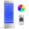 vidaXL Bublinkov&yacute; panel s RGB LED nerezov&aacute; ocel a akryl 110 cm