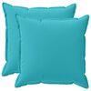 vidaXL Povlak na pol&scaron;t&aacute;ř 2 ks HOUTEN Tyrkysov&aacute; 80 x 80 cm Polyester
