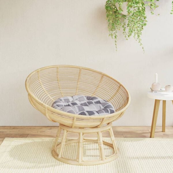 vidaXL Kulat&yacute; sed&aacute;k &scaron;ed&yacute; k&aacute;rovan&yacute; &Oslash; 60 x 11 cm oxfordsk&aacute; tkanina