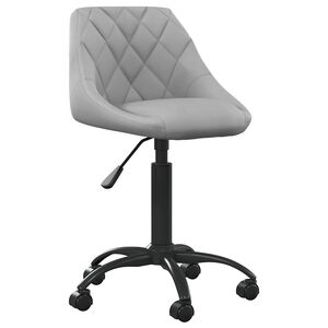 vidaXL Kancel&aacute;řsk&aacute; židle světle &scaron;ed&aacute; samet