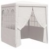 vidaXL Profesion&aacute;ln&iacute; party stan s bočnicemi 2 x 2 m b&iacute;l&yacute; 90 g/m&sup2;