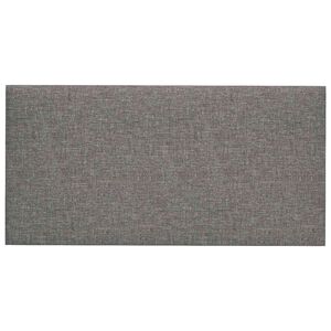 vidaXL N&aacute;stěnn&yacute; čeln&iacute;k 12 ks 30 x 15 cm Světle &scaron;ed&aacute; textil