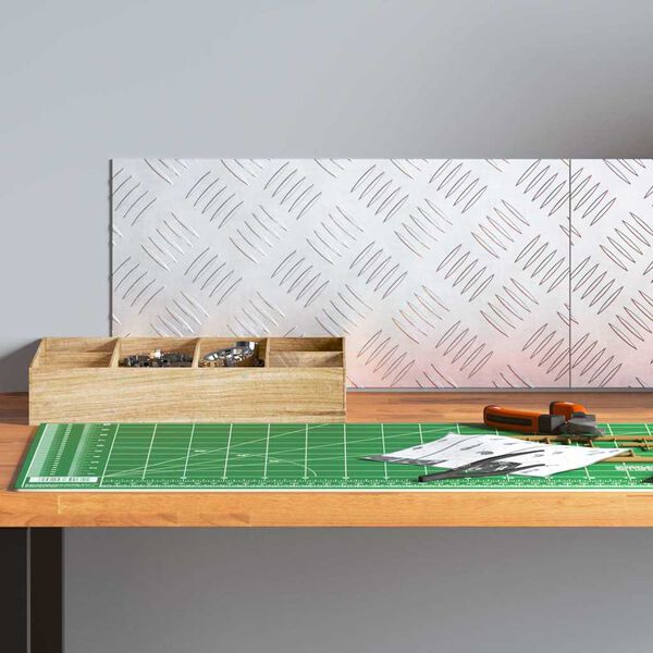 vidaXL Schodov&eacute; n&aacute;&scaron;lapy Obd&eacute;ln&iacute;kov&yacute; 2 pcs Stř&iacute;brn&aacute; 40 x 20 cm Hlin&iacute;k