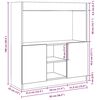 vidaXL Skř&iacute;ň highboard kouřov&yacute; dub 92 x 33 x 100 cm kompozitn&iacute; dřevo