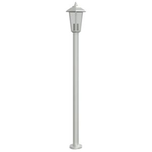 vidaXL Venkovn&iacute; stojac&iacute; lampa stř&iacute;brn&aacute; 120 cm nerezov&aacute; ocel