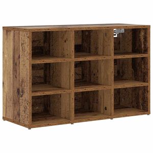 vidaXL Skř&iacute;ň na obuv 77,5 x 30 x 51 cm Kompozitn&iacute; dřevo Star&eacute; dřevo