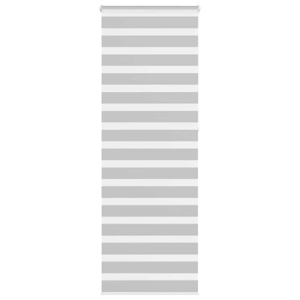 vidaXL Zebra roleta světle &scaron;ed&aacute; 70x230 cm &scaron;&iacute;řka l&aacute;tky 65,9cm polyester