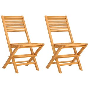 vidaXL Skl&aacute;dac&iacute; židle 2 ks 47x62x90 cm Masivn&iacute; teak