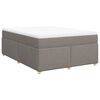 vidaXL Box spring postel s matrac&iacute; taupe 140x190 cm textil