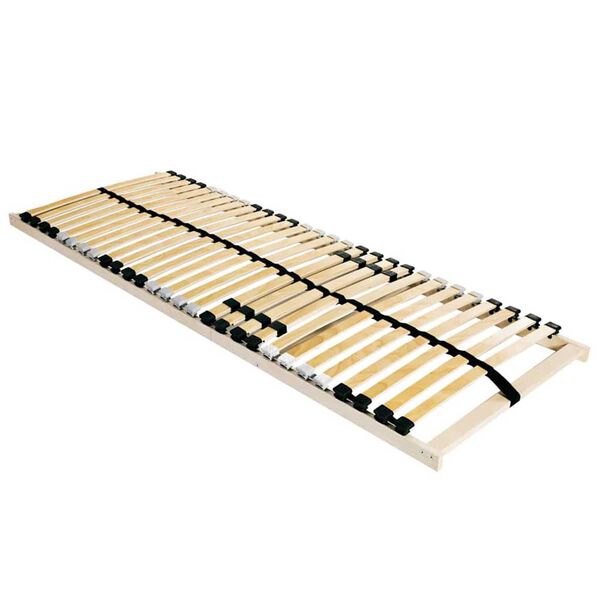 vidaXL Lamelov&yacute; ro&scaron;t Hněd&aacute; 140 x 190 cm Masivn&iacute; bukov&eacute; dřevo