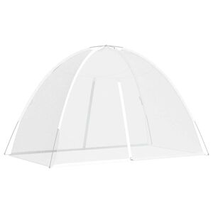 vidaXL Moskyti&eacute;ra Mongolia s dv&iacute;řky 220 s&iacute;ťovina b&iacute;l&aacute; 200x120x130 cm