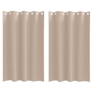 vidaXL Z&aacute;věsy na zatemněn&iacute; s kroužky 2 pcs Taupe 175 x 140 cm