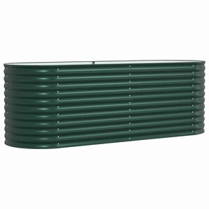 vidaXL Vyv&yacute;&scaron;en&yacute; z&aacute;hon Zelen&aacute; 240 x 80 x 81 cm Ocel