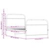 vidaXL R&aacute;m postele bez matrace 107x203 cm hněd&yacute; dub kompozitn&iacute; dřevo