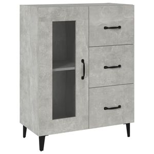vidaXL Př&iacute;born&iacute;k betonově &scaron;ed&yacute; 69,5 x 34 x 90 cm kompozitn&iacute; dřevo