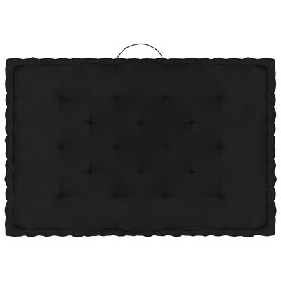 vidaXL Podušky na nábytek z palet 6 ks bavlna černé
