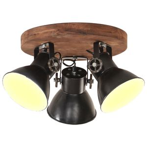vidaXL Industri&aacute;ln&iacute; stropn&iacute; sv&iacute;tidlo 25 W čern&eacute; 42 x 27 cm E27