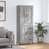 vidaXL Skř&iacute;ň highboard &scaron;ed&aacute; sonoma 69,5 x 34 x 180 cm kompozitn&iacute; dřevo
