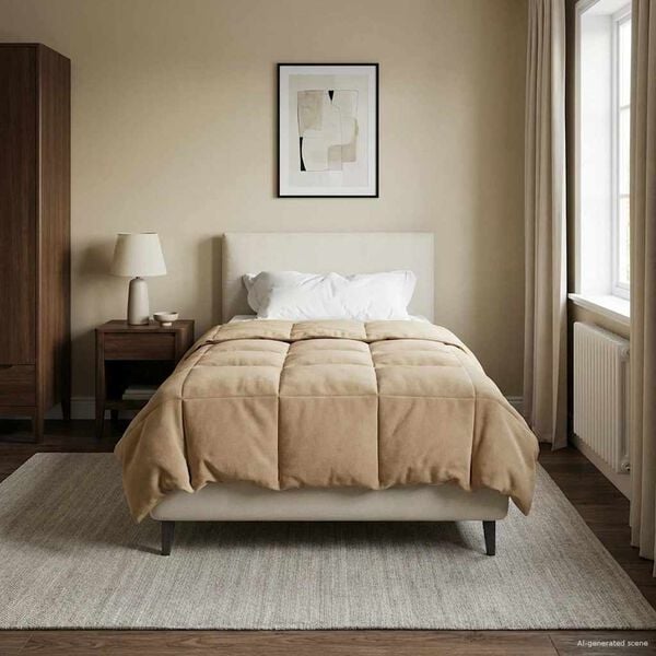 vidaXL Zimn&iacute; přikr&yacute;vka &Scaron;něrov&aacute;n Tmavě modr&aacute; 140 x 220 cm Mikrovl&aacute;kno