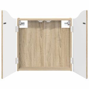vidaXL Skř&iacute;ň na terče Dub sonoma 56 x 12 x 63 cm Kompozitn&iacute; dřevo