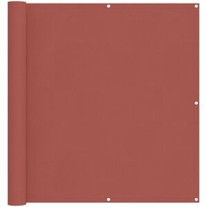 vidaXL Balkonov&aacute; clona Cihlov&aacute; 110 x 200 cm Oxford l&aacute;tka