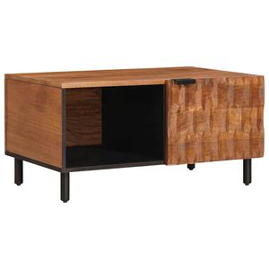 vidaXL Konferenčn&iacute; stolek Hněd&aacute; 80 x 50 x 40 cm Masivn&iacute; mangov&eacute; dřevo