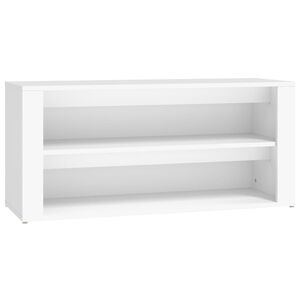 vidaXL Botn&iacute;k b&iacute;l&yacute; 100 x 35 x 45 cm kompozitn&iacute; dřevo