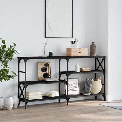 vidaXL Konzolový stolek černý 150 x 29 x 76,5 cm kompozitní dřevo