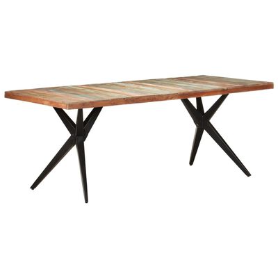 vidaXL Jídelní stůl 200 x 90 x 76 cm masivní regenerované dřevo