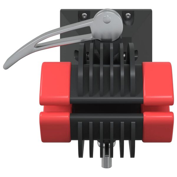 vidaXL N&aacute;stěnn&yacute; stojan na opravu kol skl&aacute;dac&iacute; červen&yacute; a čern&yacute; ocel