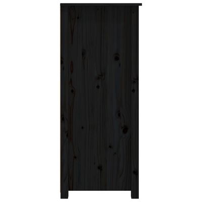vidaXL Příborník černý 83 x 41,5 x 100 cm masivní borové dřevo