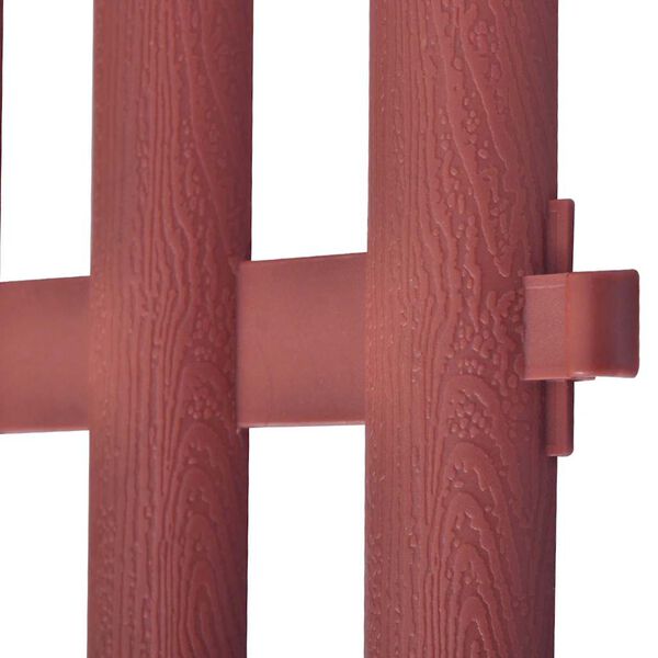 vidaXL Zahradn&iacute; dekorativn&iacute; plot 17 ks 10 m hněd&yacute;