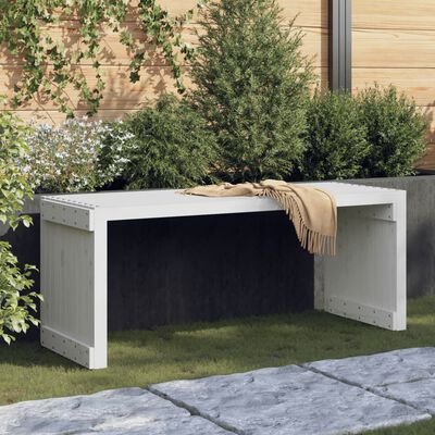 vidaXL Zahradní lavice rozšiřitelná bílá 212,5 x 40,5 x 45 cm borovice