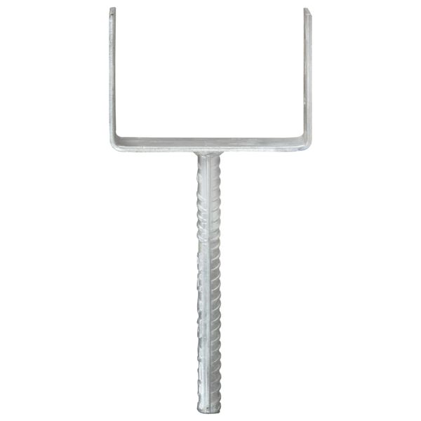 vidaXL Plotov&eacute; kotvy 6 ks stř&iacute;brn&eacute; 12 x 6 x 30 cm pozinkovan&aacute; ocel