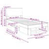 vidaXL R&aacute;m postele s čelo Sonoma dub 100 x 200 m kompozitn&iacute; dřevo