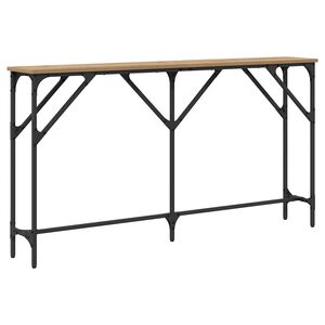 vidaXL Konzolov&yacute; stolek dub artisan 140 x 23 x 75 cm