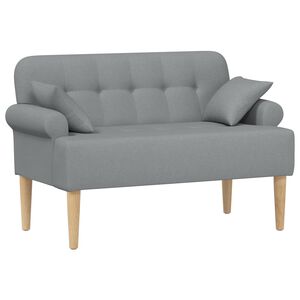 vidaXL Pohovka s knofl&iacute;kov&yacute;m pro&scaron;&iacute;v&aacute;n&iacute;m Světle &scaron;ed&aacute; 120 x 65 x 79 cm