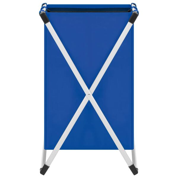 vidaXL Koš na třídění prádla se 2 přihrádkami modrý