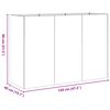 vidaXL Truhl&iacute;k b&iacute;l&yacute; 120x40x80 cm Ocel v&aacute;lcovan&aacute; za studena