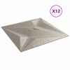 vidaXL N&aacute;stěnn&eacute; panely 12 pcs Hvězdov&yacute; beton 50 x 50 cm XPS pěna