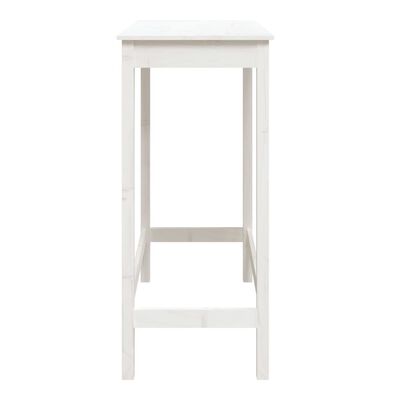 vidaXL Barový stolek bílý 100 x 50 x 110 cm masivní borové dřevo