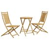 vidaXL 3d&iacute;ln&yacute; bistro set bambus