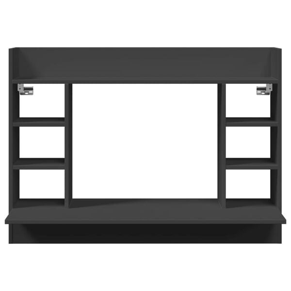 vidaXL Nástěnný psací stůl černý 105 x 48 x 75 cm kompozitní dřevo