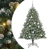 vidaXL Uměl&yacute; v&aacute;nočn&iacute; stromeček Zelen&aacute; 180 cm PVC, plast a ocel