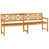 vidaXL Venkovn&iacute; lavice Př&iacute;rodn&iacute; 220 x 56 x 90 cm Masivn&iacute; ak&aacute;tov&eacute; dřevo