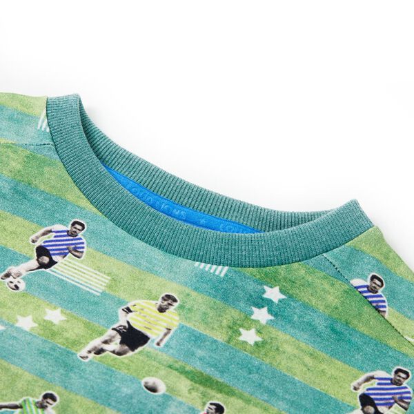 Dětsk&aacute; mikina světle zelen&aacute; melanž 104