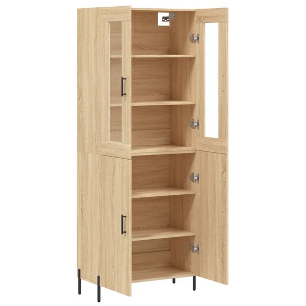 vidaXL Skř&iacute;ň highboard dub sonoma 69,5 x 34 x 180 cm kompozitn&iacute; dřevo