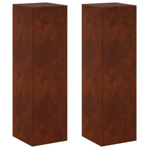 vidaXL Stojan na rostliny 2 pcs Rezav&aacute; 30 x 30 x 100 cm