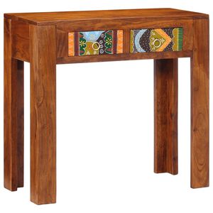 vidaXL Konzolov&yacute; stolek 80x35x75 cm masivn&iacute; ak&aacute;ciov&eacute; dřevo